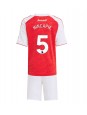 Arsenal Piero Hincapie #5 Replika Hemmakläder Barn 2025-26 Kortärmad (+ byxor)